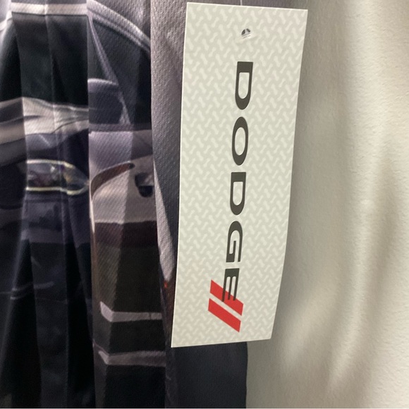 “Dodge Charger” David Carey Black & Gray Collared Button Down Dry Wick Shirt! - Picture 12 of 12